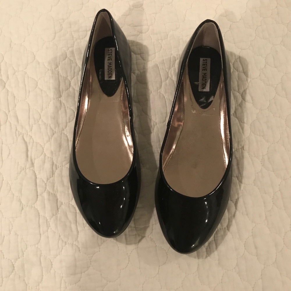 Black Patent Leather Flats